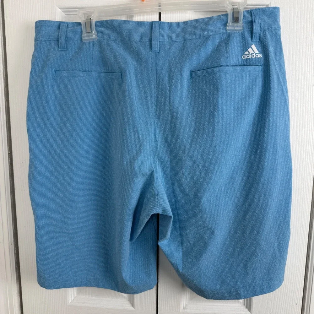 Adidas Golf Shorts Blue‎ Performance Stretch 34 Lightweight Casual Summer Men